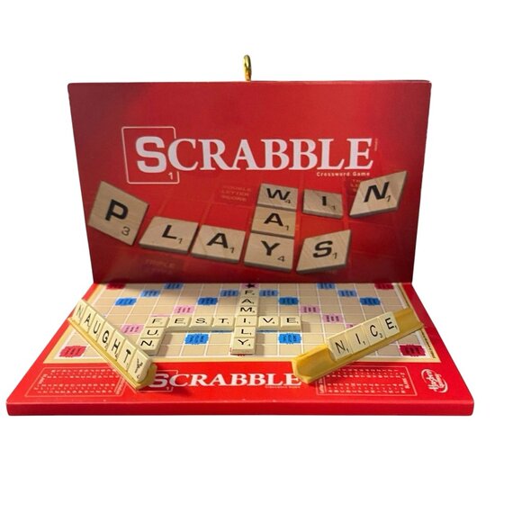 2022 Scrabble from Family Game Night Hasbro Christmas Hallmark Keepsake Ornament - Picture 1 of 11
